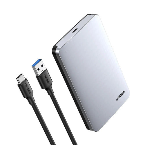 UGREEN 70498 USB-C 2.5-Inch Hard Drive Enclosure SATA III External SSD HDD Disk Case - 1