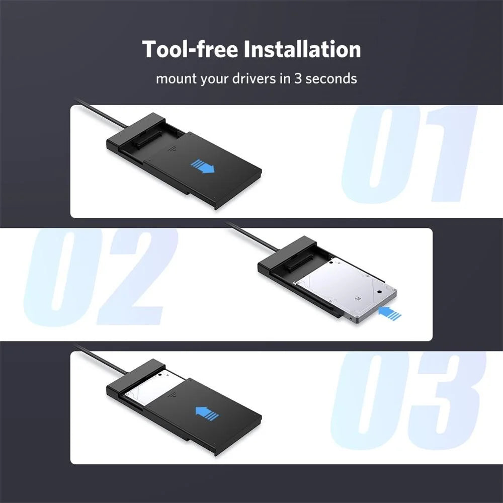 UGREEN HDD Case 2.5 inch SATA to USB 3.0 Adapter Hard Drive External Enclosure for SSD Disk HDD Box Case - 6