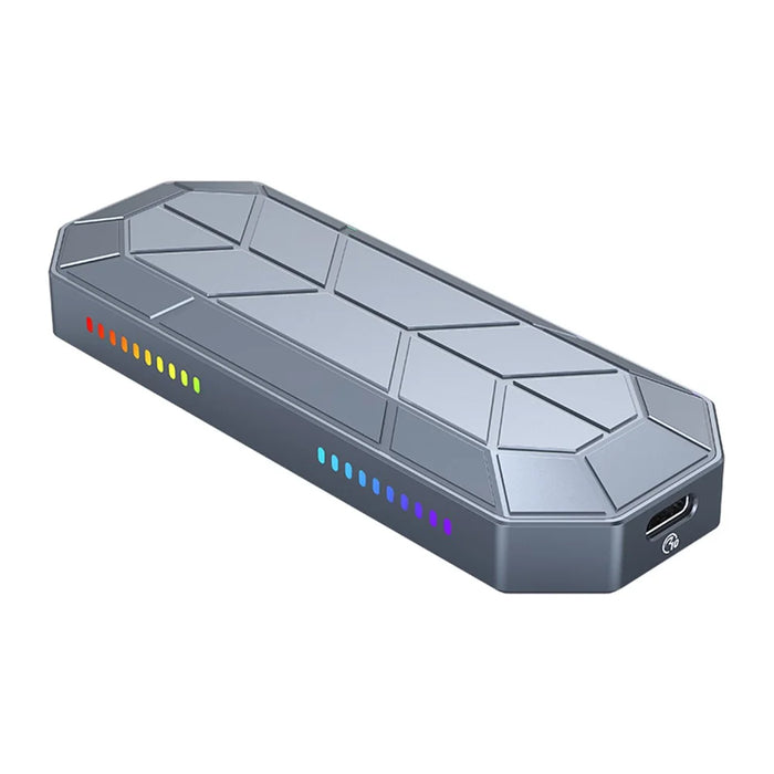 ORICO M2VG01-C3 RGB M2 SSD Case NVME Cabinet M.2 for USB Type C 3.1 Gen2 10Gbps SSD Cool Box Style Game M.2 SSD Case - 1