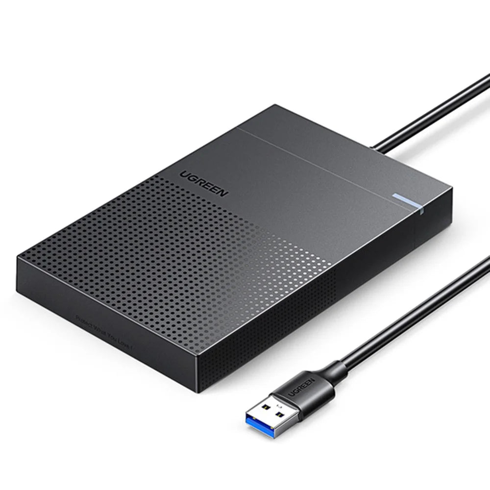 UGREEN 30719 2.5" Hard Drive Enclosure USB A 3.0 to SATA III 6Gbps for SSD HDD 9.5 7mm External Hard Drive Disk Case with UASP for TV Router Game Console Desktop - 1