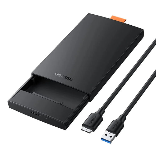 UGREEN 60353 External Hard Drive Enclosure USB 3.0 to SATA Adapter Hard Drive Disk Case for 2.5-inch 9.5mm 7mm Seagate/Toshiba/Samsung/Hitachi SATA III/HDD/SSD/PS4/UASP - 1
