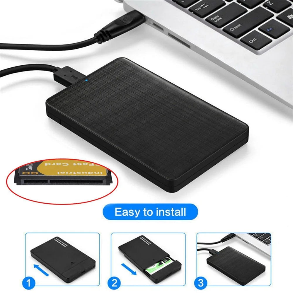 UC-168 CFast to USB-C USB3.0 + SATA Card Adapter 2.5" Case SSD HDD CFast Card Reader External Enclosure for PC Laptop - 7