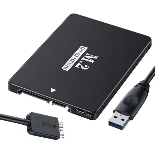 SA-018 NGFF B+M Key M.2 SSD Card to 2.5inch SATA Micro USB 3.0 Combo HDD Disk Drive Enclosure with Micro USB Cable - 1