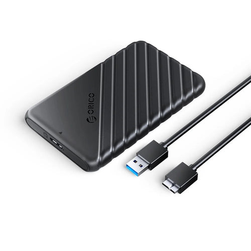 ORICO 25PW1-U3 5Gbps Transmission Micro-B 2.5" External Storage HDD Enclosure SATA HDD SSD Hard Drive Enclosure Support 6TB - Black - 1