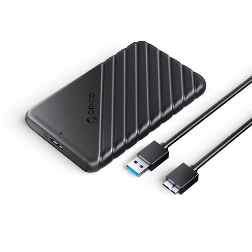 ORICO 25PW1-U3 5Gbps Transmission Micro-B 2.5" External Storage HDD Enclosure SATA HDD SSD Hard Drive Enclosure Support 6TB - Black - 1