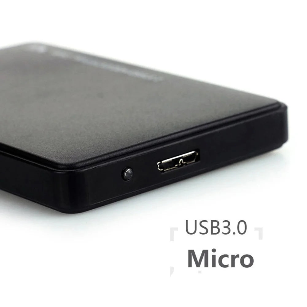 U25 2.5 inch SSD USB3.0 External Hard Drive Enclosure Hard Disk Box Compatible with 2.5-inch SATA Hard Disk - Black - 4