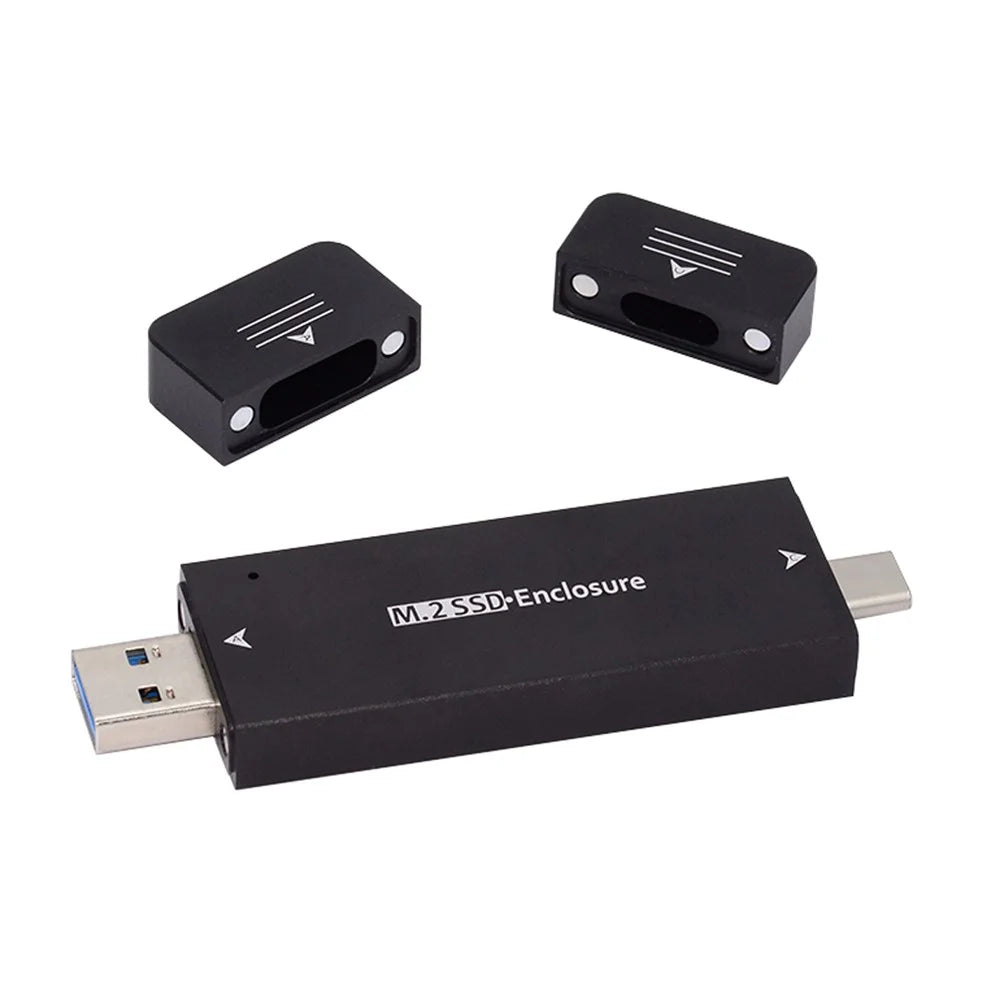 UC-057 Type-C & USB3.0 to NVME M-Key M.2 NGFF SATA SSD PCBA Case 2230 / 2242mm Adapter RTL9210B Chipset - 1