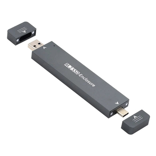 UC-057-2280MM Combo Type-C + USB3.0 to NVME M-key M.2 NGFF SATA SSD PCBA Case 2280 / 2242 / 2230mm RTL9210B Chipset - 1