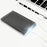 USB 3.1 to SATA 2.5'' External Hard Drive Case HDD Enclosure for Mac OS and Windows, Supporting Max 6TB - Transparent Black - 2