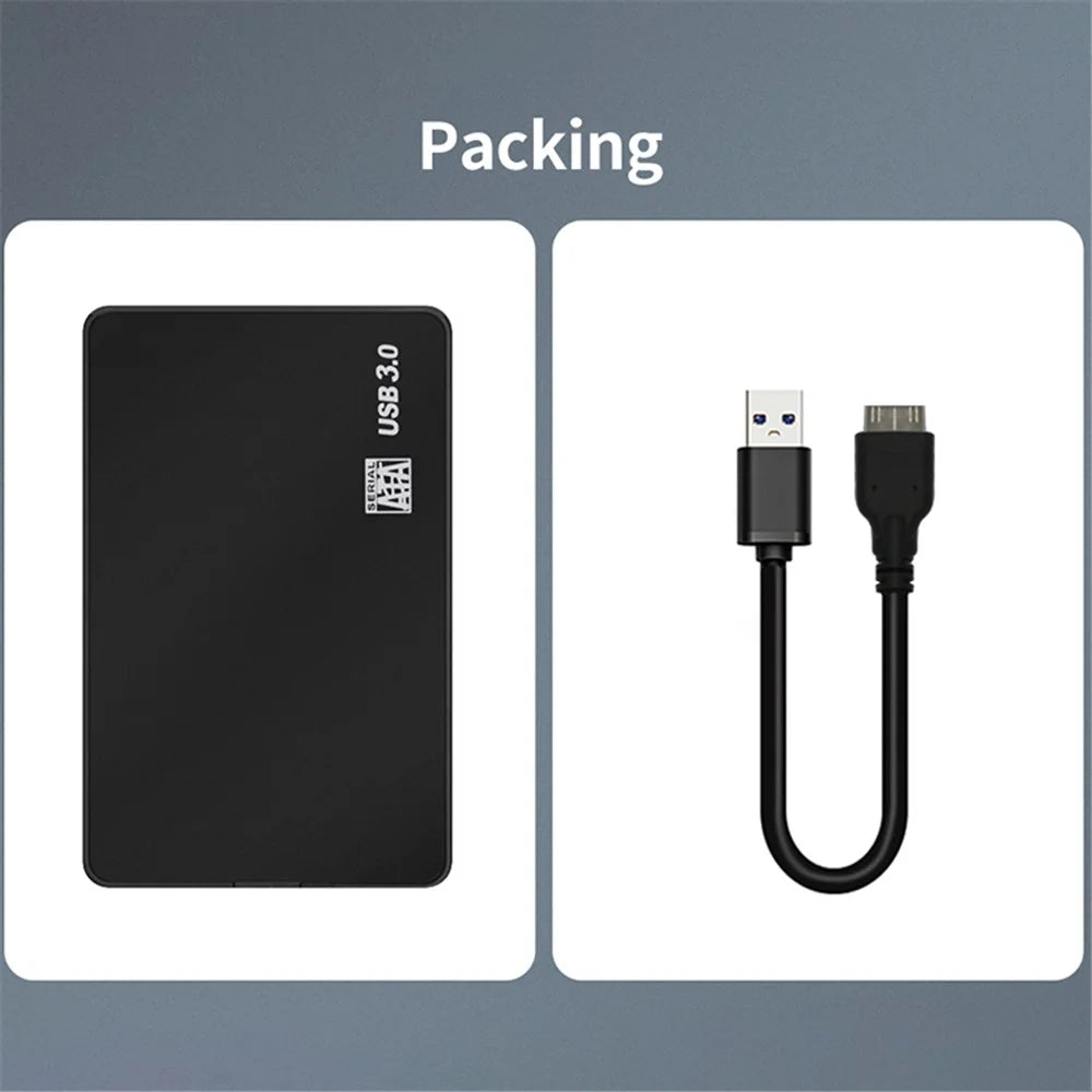 S2502U3 2.5 inch Hard Drive Case 2.5 inch USB3.0 SATA Laptop Portable Hard Drive Enclosures Compatible with Windows, macOS - 4