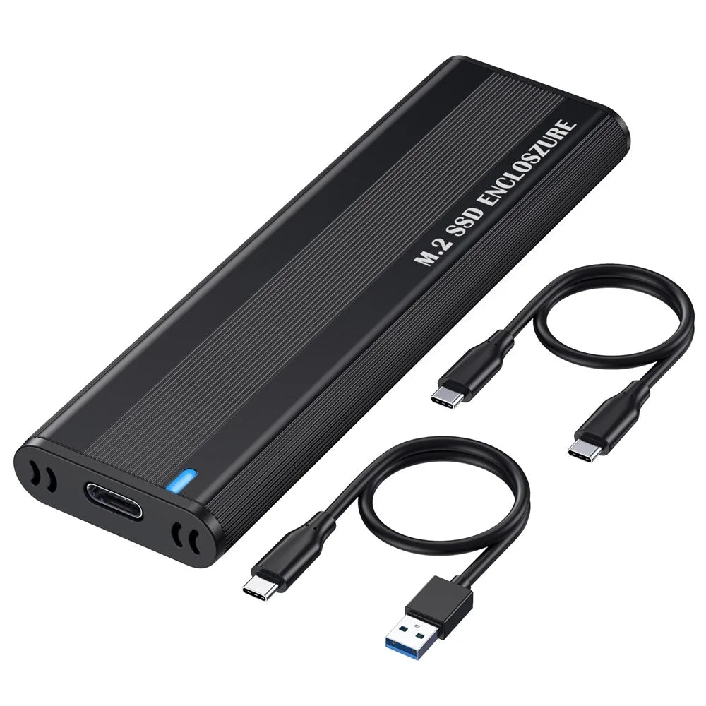 UC-145 USB 3.0 Type-C to NVME M-key M.2 NGFF SATA SSD External PCBA Case Enclosure RTL9210B Chipset - 1