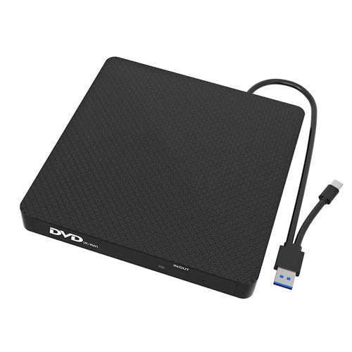 XD009 Ultra-thin Design Laptop Computer USB 3.0+Type-C DVD Drive External CD Reader VCD Burner - 1