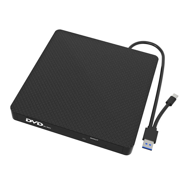 XD009 Ultra-thin Design Laptop Computer USB 3.0+Type-C DVD Drive External CD Reader VCD Burner - 1
