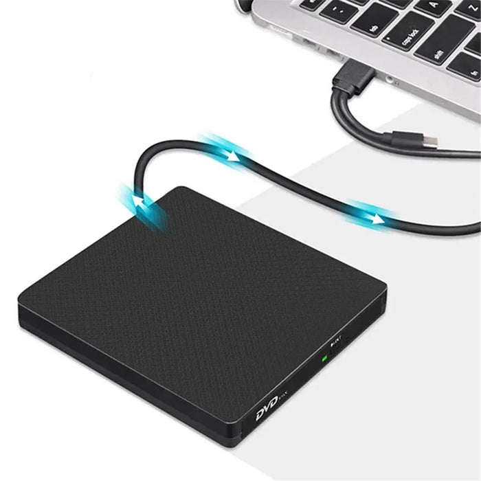 XD009 Ultra-thin Design Laptop Computer USB 3.0+Type-C DVD Drive External CD Reader VCD Burner - 4