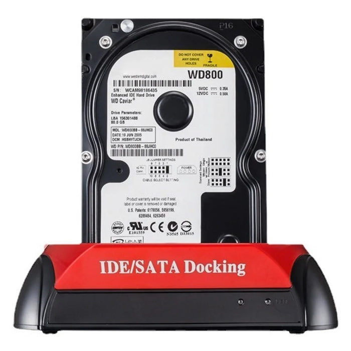 575D Laptop Computer Mobile Hard Disk Box USB Hard Disk Holder 2.5 / 3.5inch SATA IDE HDD Base - US Plug - 3