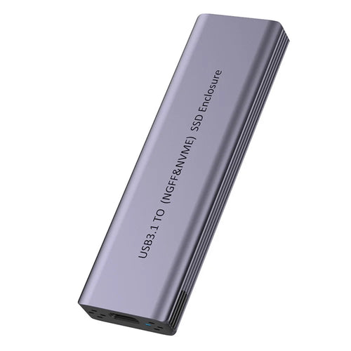 S186 USB3.1 10Gbps SATA SSD Case Aluminum Alloy NVME M.2 Computer External Hard Drive Enclosure - 1