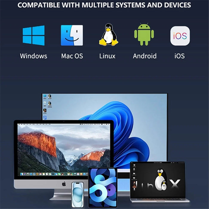 S186 USB3.1 10Gbps SATA SSD Case Aluminum Alloy NVME M.2 Computer External Hard Drive Enclosure - 6