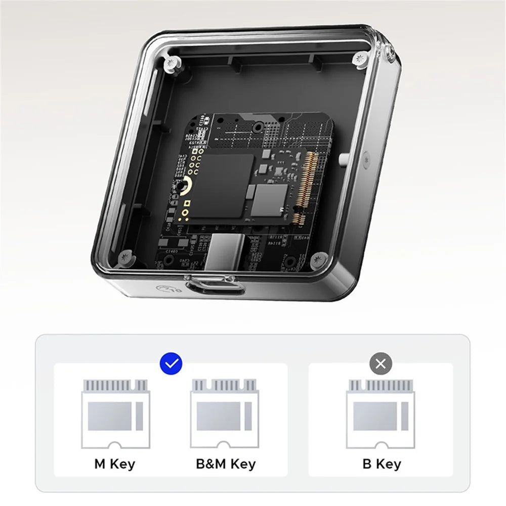ORICO AP30-G2 Tool-Free Magnetic M.2 2230 NVME SSD Enclosure for iPhone 15 Pro Solid State Drive - 4