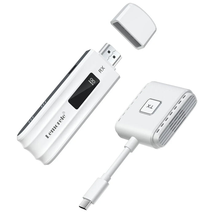 LEMORELE P300 Wireless HD Transmitter / Receiver Adapter HDTV Video Streaming System Support 1080P - 1
