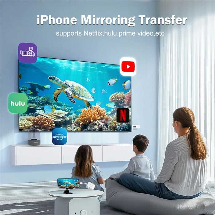 LEMORELE P300 Wireless HD Transmitter / Receiver Adapter HDTV Video Streaming System Support 1080P - 2