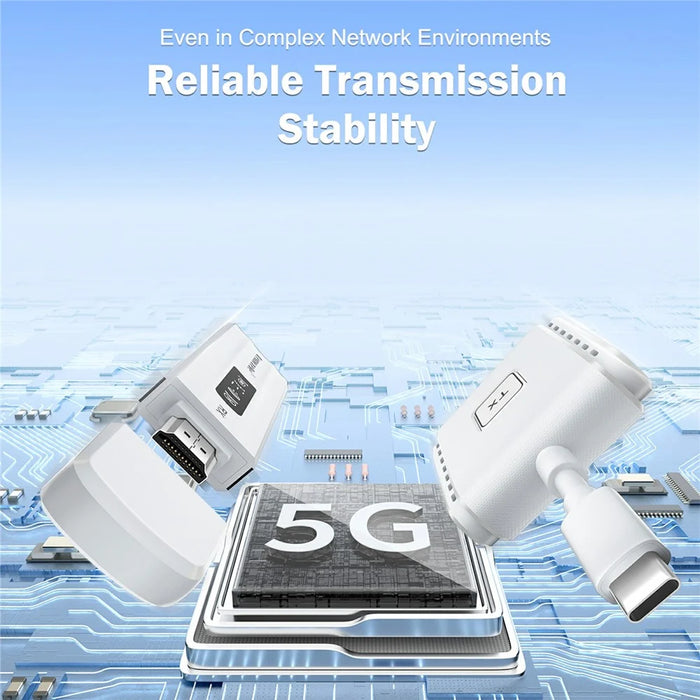 LEMORELE P300 Wireless HD Transmitter / Receiver Adapter HDTV Video Streaming System Support 1080P - 5