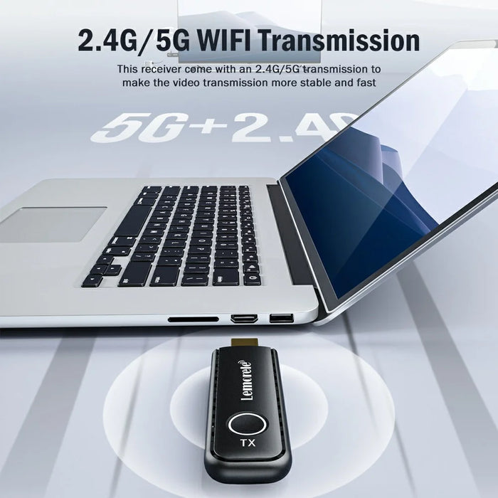 LEMORELE G57 50m Range HDTV Wireless Same-Frequency Transmitter 1080P 2.4GHz / 5GHz WiFi Screen Mirroring Device For Meetings Teaching Home - 3
