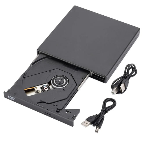 033 External 8x DVD CD Drive USB 2.0 Portable CD DVD Drive Rewriter Burner Writer Compatible with Laptop Desktop PC - 1