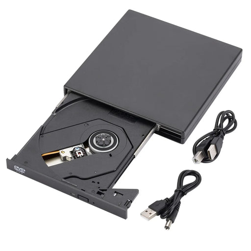 033 External 8x DVD CD Drive USB 2.0 Portable CD DVD Drive Rewriter Burner Writer Compatible with Laptop Desktop PC - 1