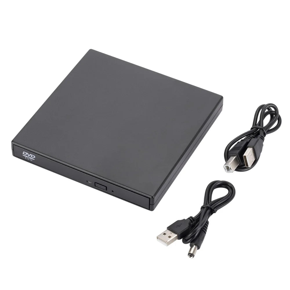 033 External 8x DVD CD Drive USB 2.0 Portable CD DVD Drive Rewriter Burner Writer Compatible with Laptop Desktop PC - 2