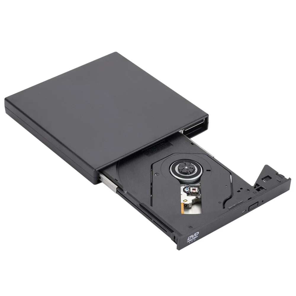 033 External 8x DVD CD Drive USB 2.0 Portable CD DVD Drive Rewriter Burner Writer Compatible with Laptop Desktop PC - 3