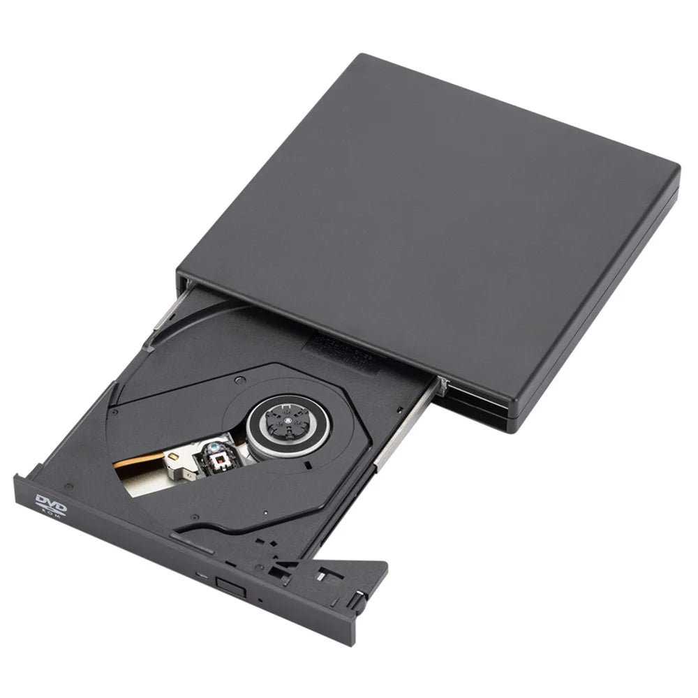 033 External 8x DVD CD Drive USB 2.0 Portable CD DVD Drive Rewriter Burner Writer Compatible with Laptop Desktop PC - 4