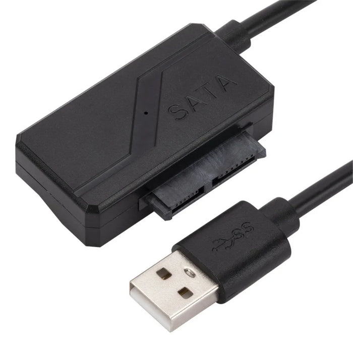 USB Optical Drive Data Cable USB to SATA 6+7Pin Slimline Notebook Optical Drive Cable USB2.0 Optical Disc Drive Cable - 1