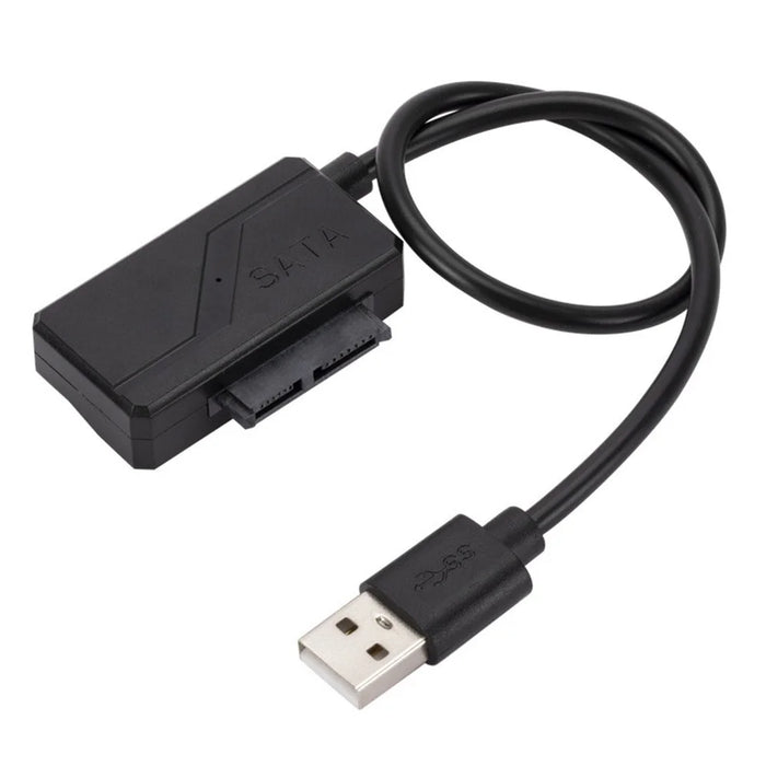 USB Optical Drive Data Cable USB to SATA 6+7Pin Slimline Notebook Optical Drive Cable USB2.0 Optical Disc Drive Cable - 2
