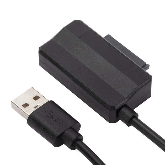 USB Optical Drive Data Cable USB to SATA 6+7Pin Slimline Notebook Optical Drive Cable USB2.0 Optical Disc Drive Cable - 4