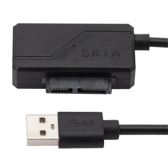 USB Optical Drive Data Cable USB to SATA 6+7Pin Slimline Notebook Optical Drive Cable USB2.0 Optical Disc Drive Cable - 5