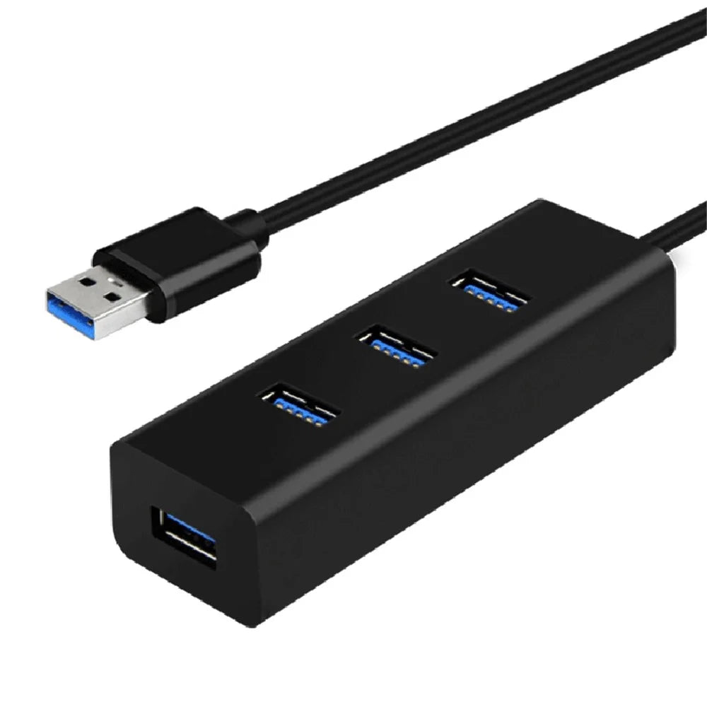 1.5m Slim 4 Port USB2.0 Hub Adapter High Speed Portable Docking Station for PC Windows MacBook Laptop Accessories Splitter - 1