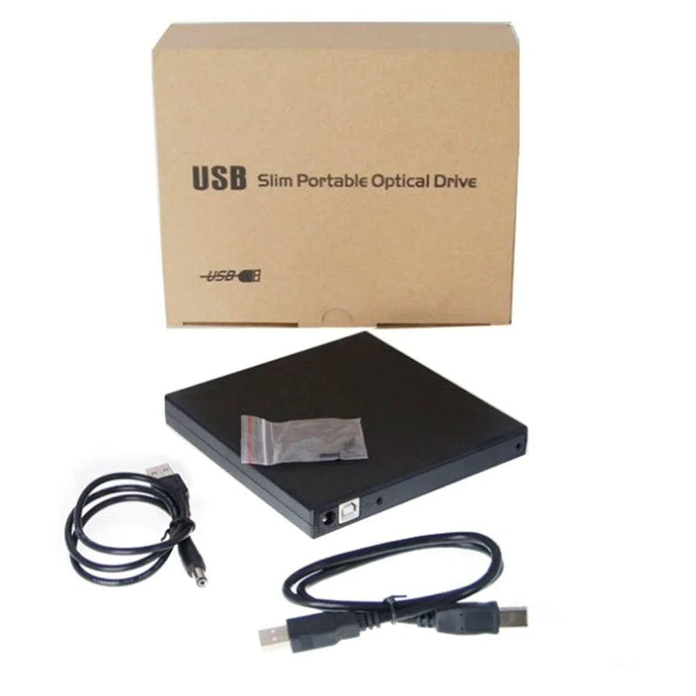 USB2.0 Slim Portable Optical Drive Enclosure 12.7mm External Optical Drive Case for Laptops, Notebooks - 5