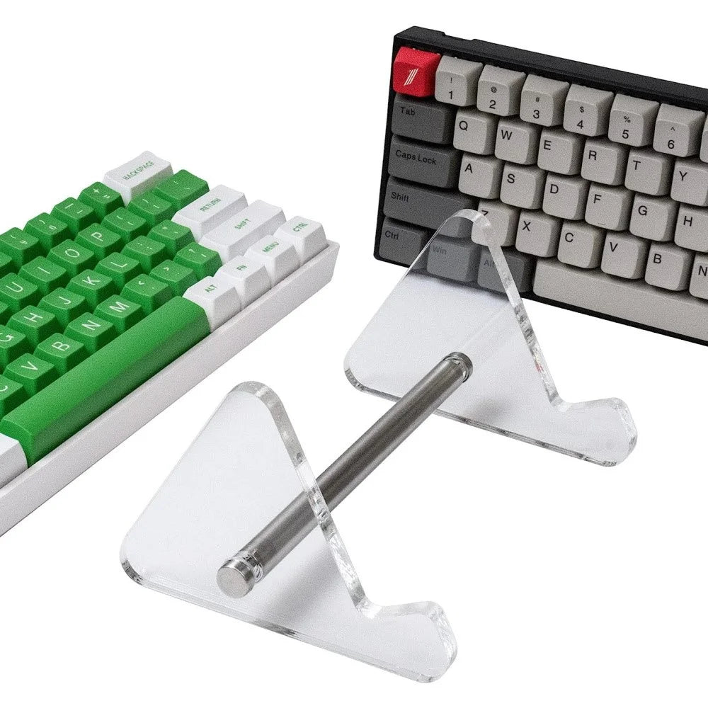 YX003-1 Transparent Gaming Keyboard Acrylic Holder Rack Home Office Keyboard Desktop Display Stand - 2