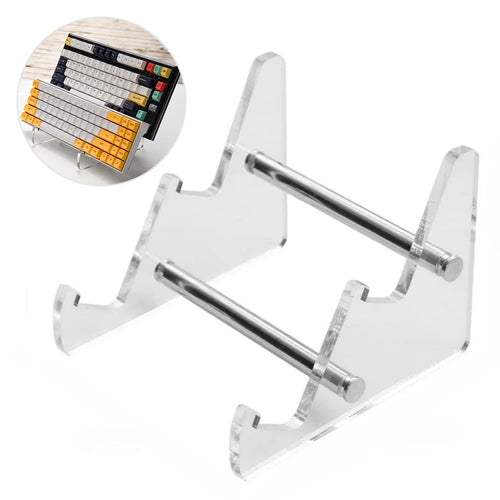YX003-2 Keyboard Desktop Display Stand Transparent Gaming Keyboard Acrylic Holder Rack for Home Office - 1