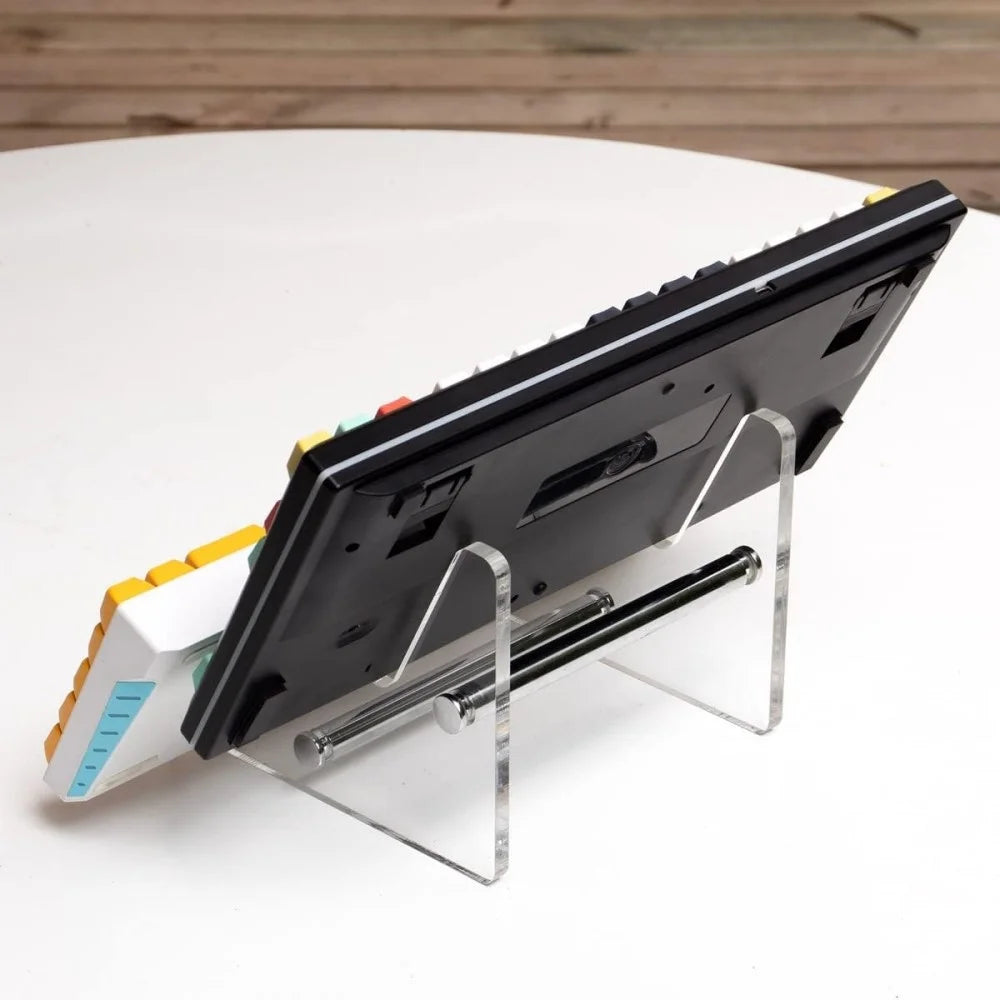 YX003-2 Keyboard Desktop Display Stand Transparent Gaming Keyboard Acrylic Holder Rack for Home Office - 4