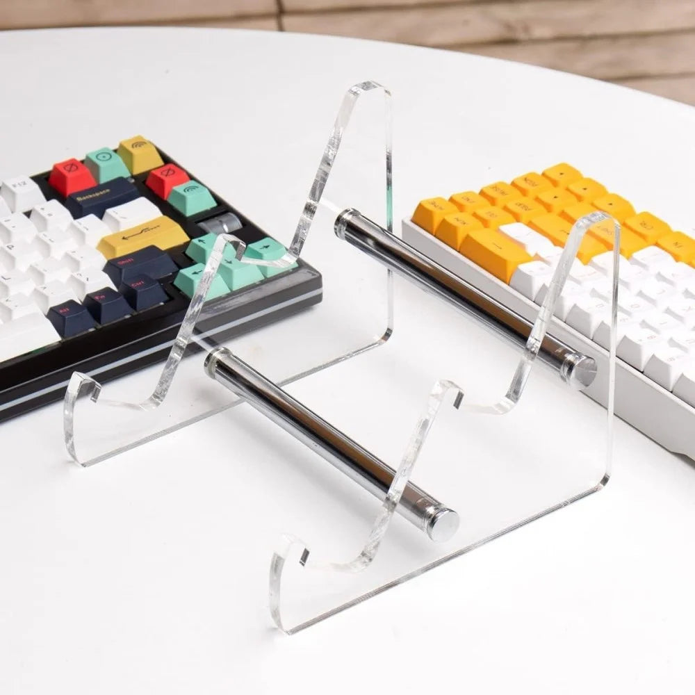 YX003-2 Keyboard Desktop Display Stand Transparent Gaming Keyboard Acrylic Holder Rack for Home Office - 5