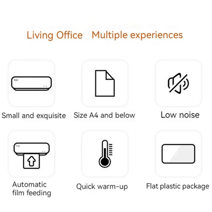A4 Paper Laminator Home Office Hot and Cold Document Photo Laminating Machine - EU Plug - 6