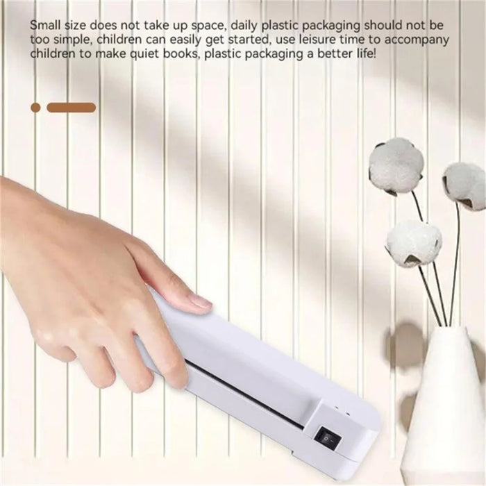 A4 Paper Laminator Home Office Hot and Cold Document Photo Laminating Machine - EU Plug - 7