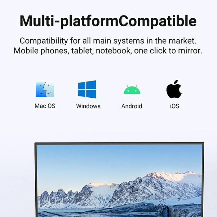 LEMOLERE P1000 Wireless Screen Mirroring Dongle Miracast Adapter HD Display Receiver - 3