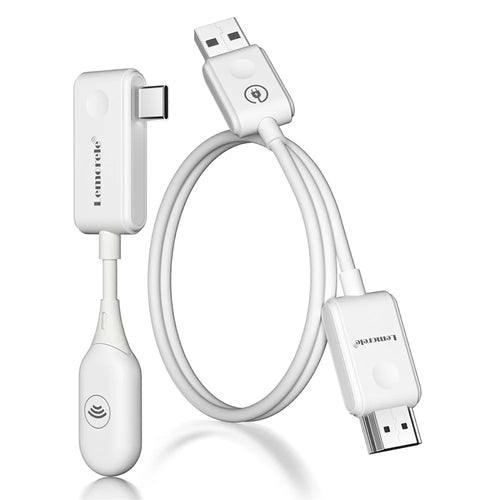 LEMORELE P10 50m Wireless HDTV Transmitter and Receiver Set 1080P 60Hz 5G WiFi HD Extender Kit - White - 1