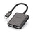 LEMORELE TC21 4K  /  30Hz USB-C Male to Dual HD Female Adapter for MacBook  /  Smartphone  /  Laptop - 1