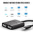 LEMORELE TC21 4K  /  30Hz USB-C Male to Dual HD Female Adapter for MacBook  /  Smartphone  /  Laptop - 4