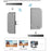 CHD09 Wireless Video Audio HD Transmitter Receiver Set Screen Display Adapter for TV Projector Monitor - Black + Grey - 3