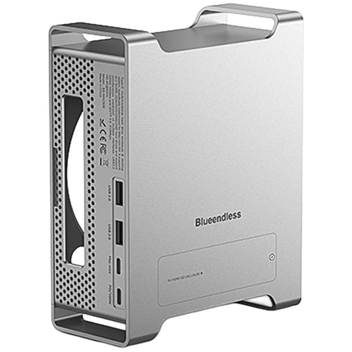 BLUEENDLESS MAC908 9 in 1 BLUEENDLESS MAC909 9 in 1 Type-C Hub, USB TF SD Card PD 100W SSD Enclosure Docking Station - Silver Grey - 1