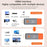A016 HD Wireless Transmitter Receiver Portable HD Extender Adapter for TV Projector Monitor - Grey - 4